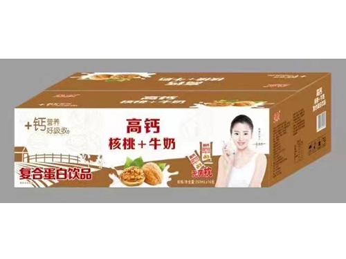 高鈣核桃+牛奶復(fù)合蛋白飲品