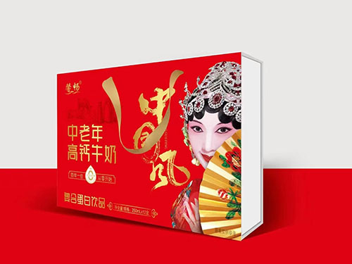 中老年高鈣牛奶復(fù)合蛋白飲品木盒